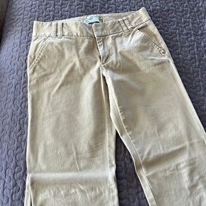 Women’s khaki wide leg dress pants